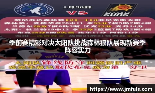 季前赛精彩对决太阳队挑战森林狼队展现新赛季阵容实力
